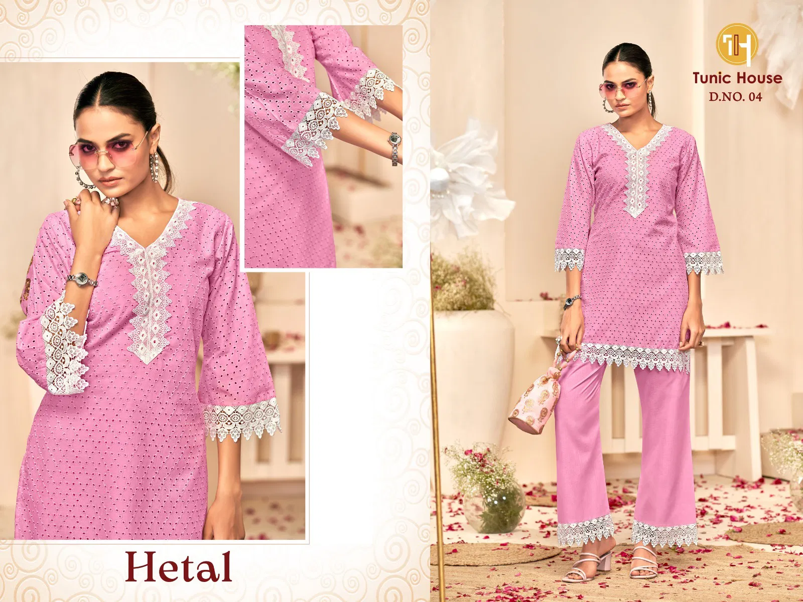 Hetal 01 By Tunic House Casual Wear Beautiful Cotton Co Ord Sets Suppliers In India